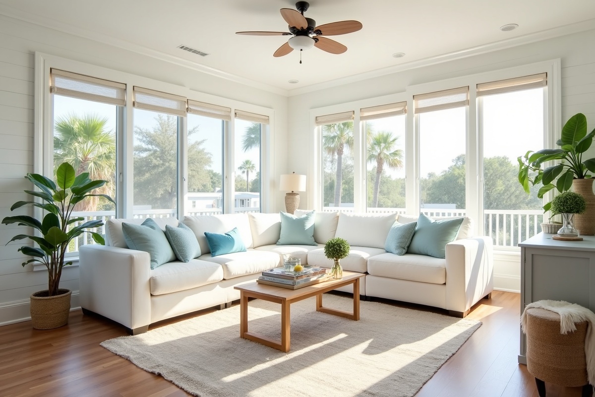 Bright Florida coastal living room